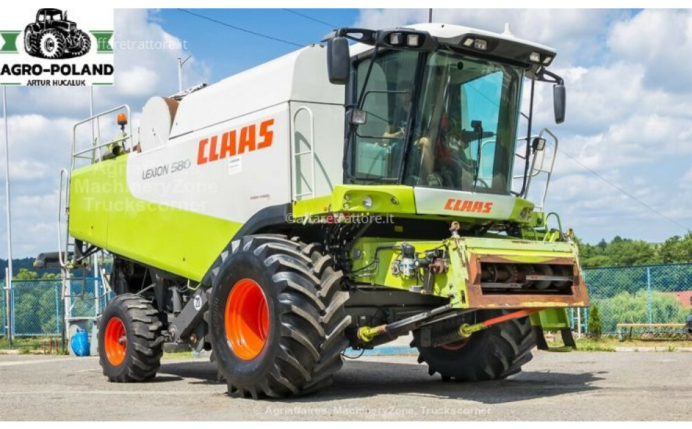 Claas LEXION 580 - 2525 h -- QUANTIMETER - VARIO 900 - LASER PILOT Usado - 2