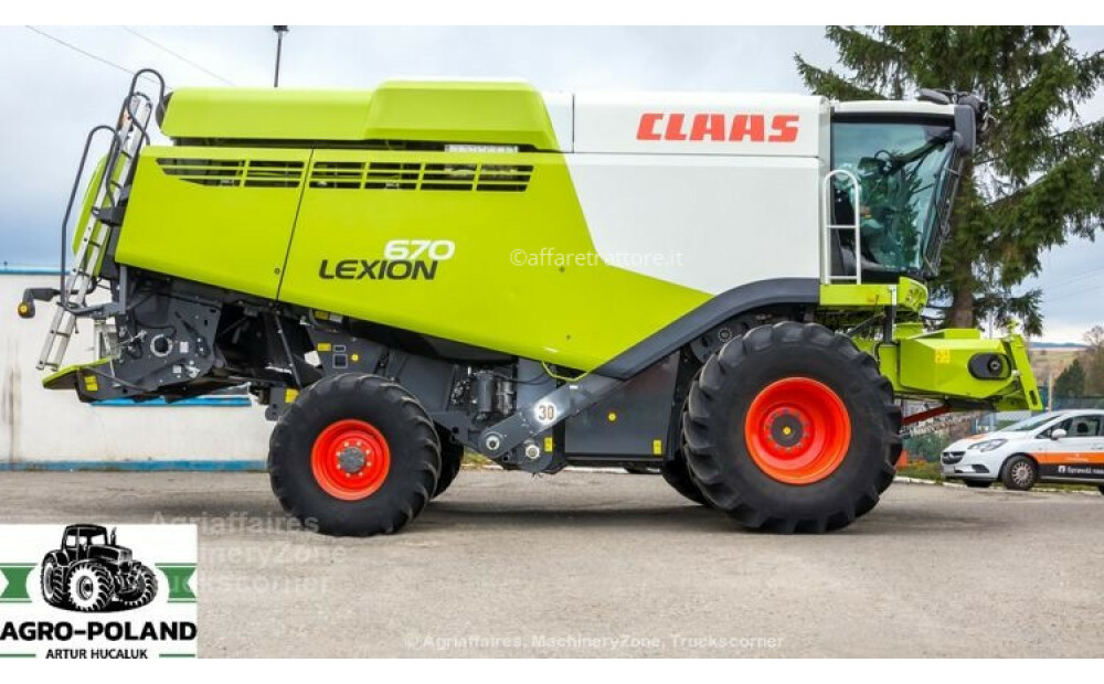 Claas LEXION 670 - ANNO 2019 - 4X4 - 1255 h - 3D + VARIO 770 - LASER PILOT Usado - 9