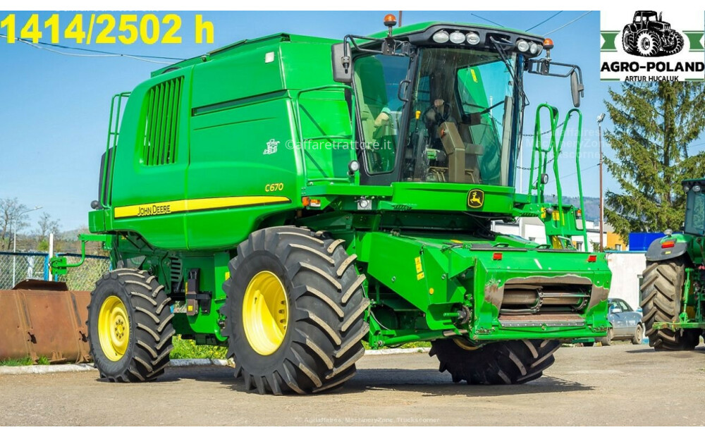 John Deere C 670 - ANNO 2010 - 1414 h - 7,6 M - 4