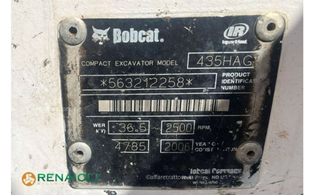 Bobcat MINIESCAVATORE 435 BOBCAT (AEI10852) Usado - 6