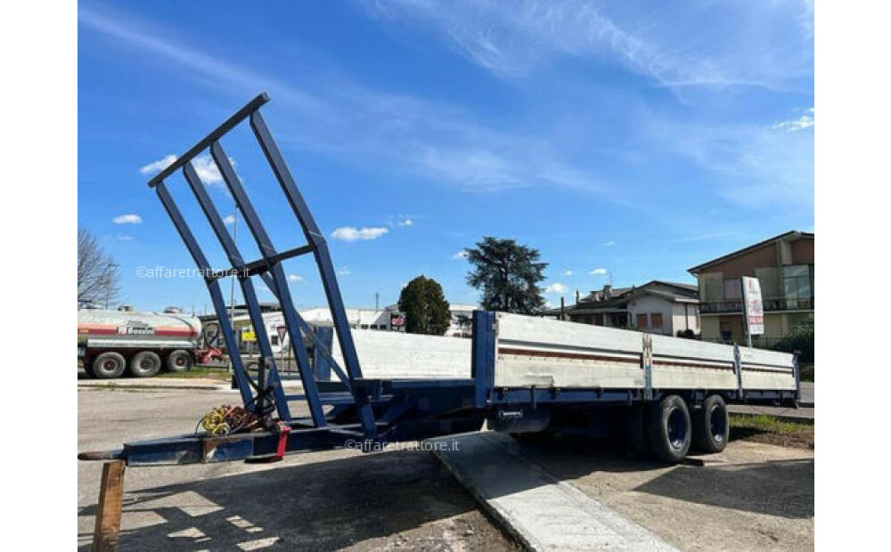 Plataforma agrícola usada con 2 ejes muy espaciados, tipo carro - 14