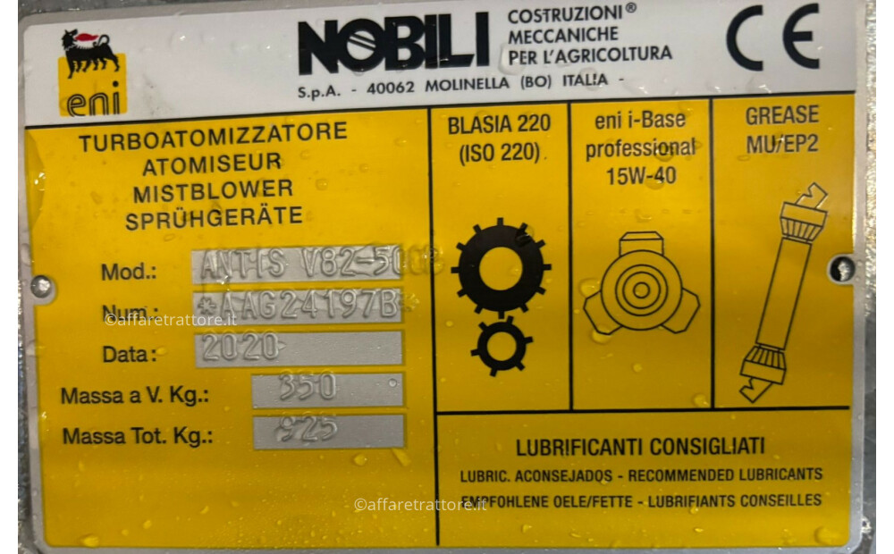 Atomizador NOBILI ANTIS V82 500P Nuevo - 8