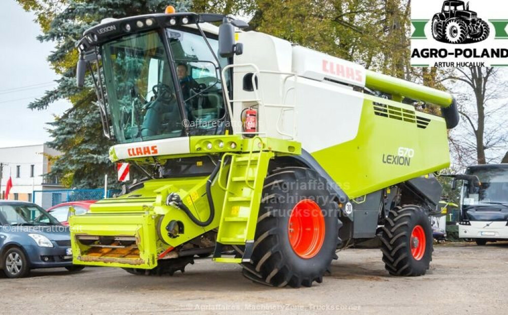 Claas LEXION 670 - ANNO 2019 - 4X4 - 1255 h - 3D + VARIO 770 - LASER PILOT Usado - 1