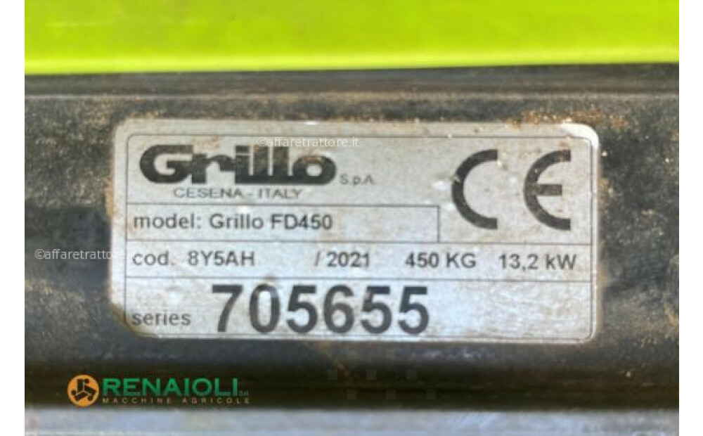 Grillo CORTADORA DE CÉSPED TRACTOR FD 450 GRILLO (CS1916) Usado - 6