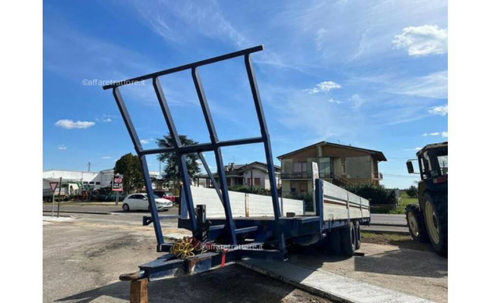 Plataforma agrícola usada con 2 ejes muy espaciados, tipo carro - 11