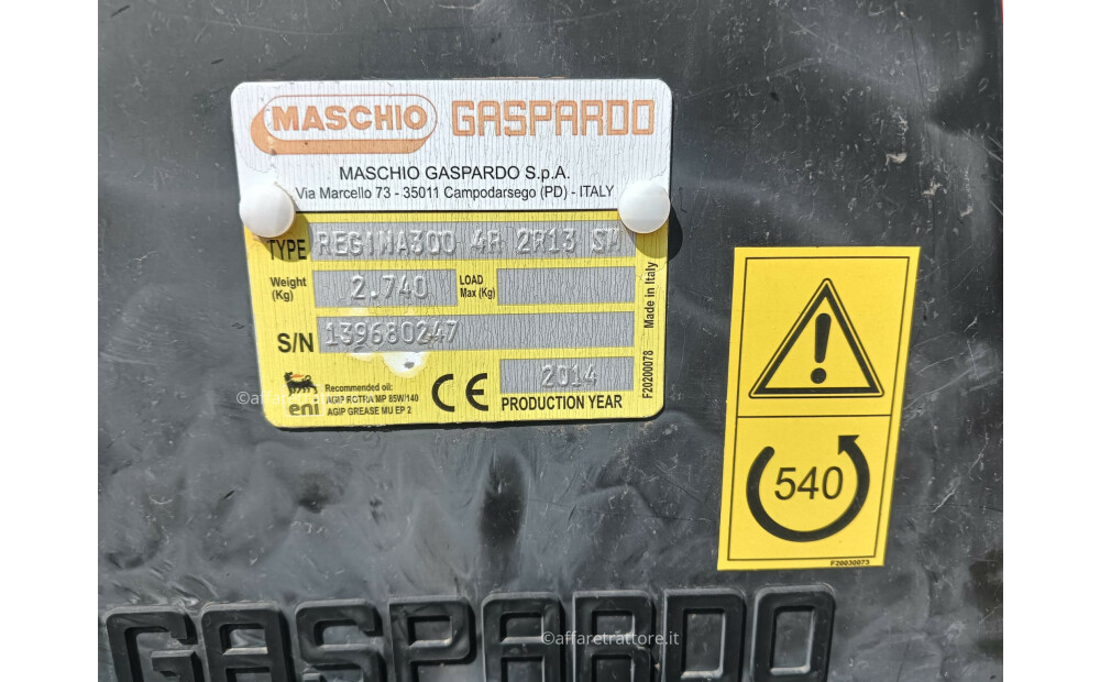 Maschio Gaspardo REGINA 300 Usado - 2