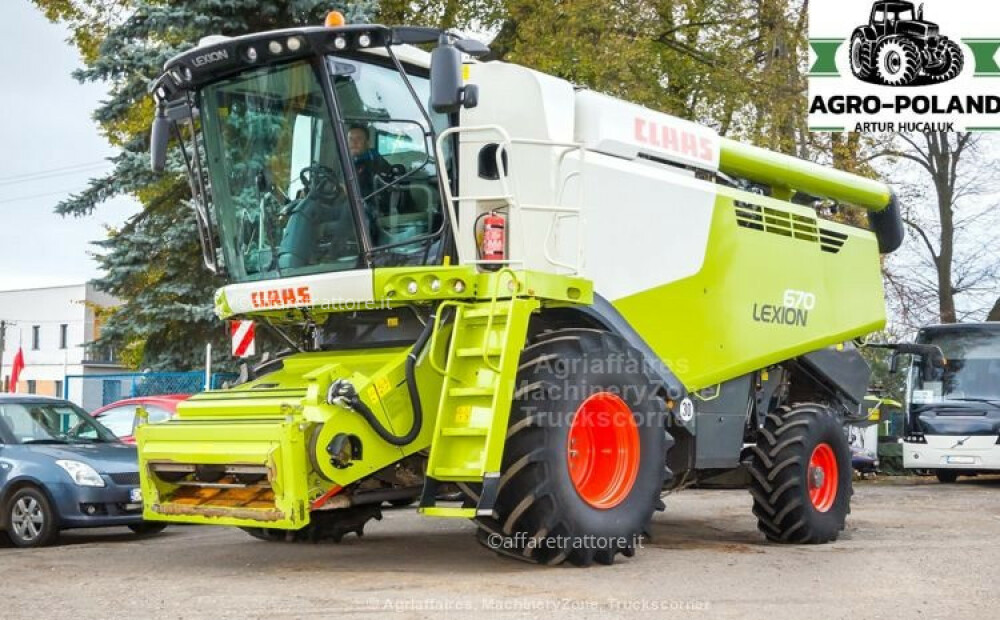 Claas LEXION 670 - ANNO 2019 - 4X4 - 1255 h - 3D + VARIO 770 - LASER PILOT Usado - 10