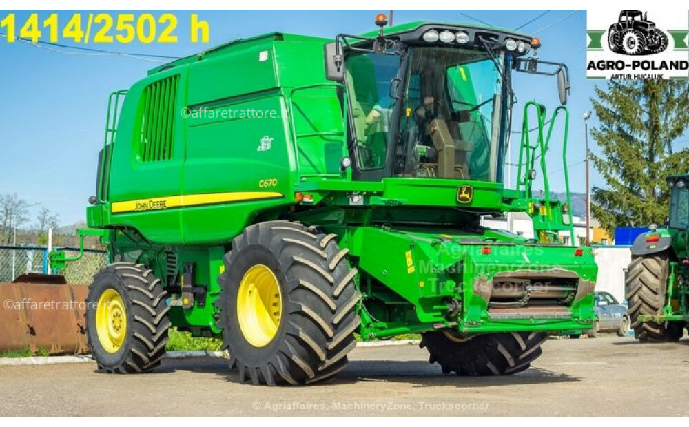 John Deere C 670 - ANNO 2010 - 1414 h - 7,6 M - 9