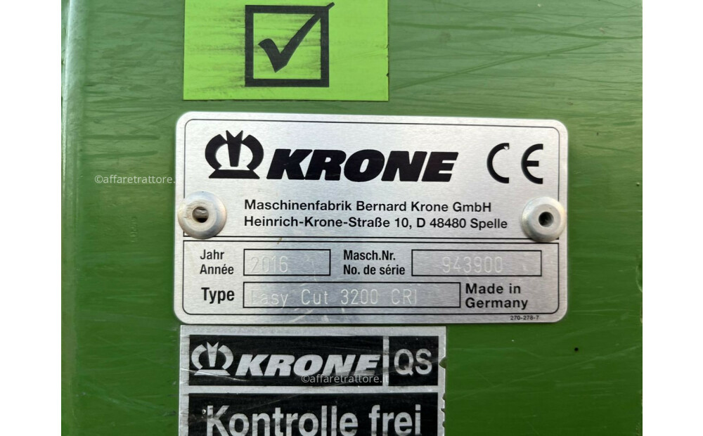 Krone Easy cut 3200 cri Usado - 3